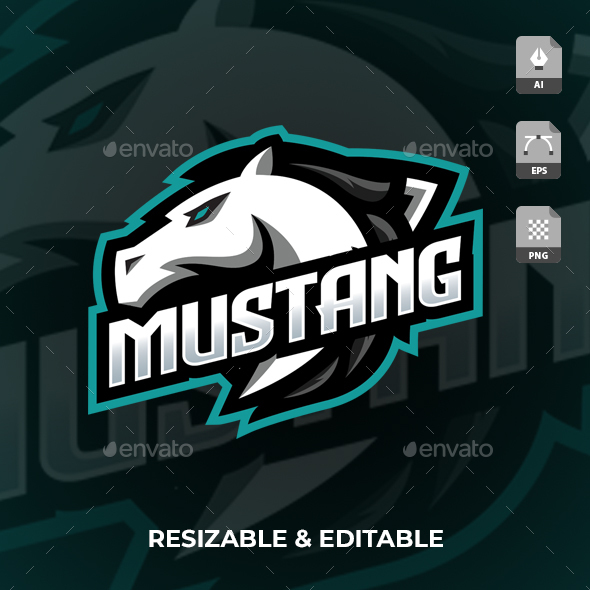 Horse Gaming Sport Logo, Logo Templates GraphicRiver